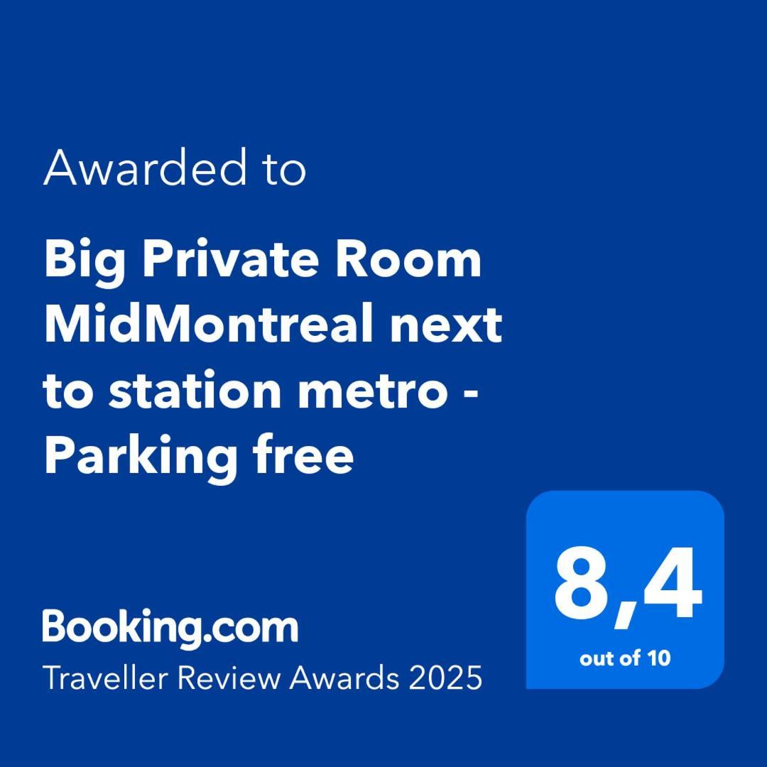 Big Private Room Midmontreal Next To Station Metro - Parking Free エクステリア 写真